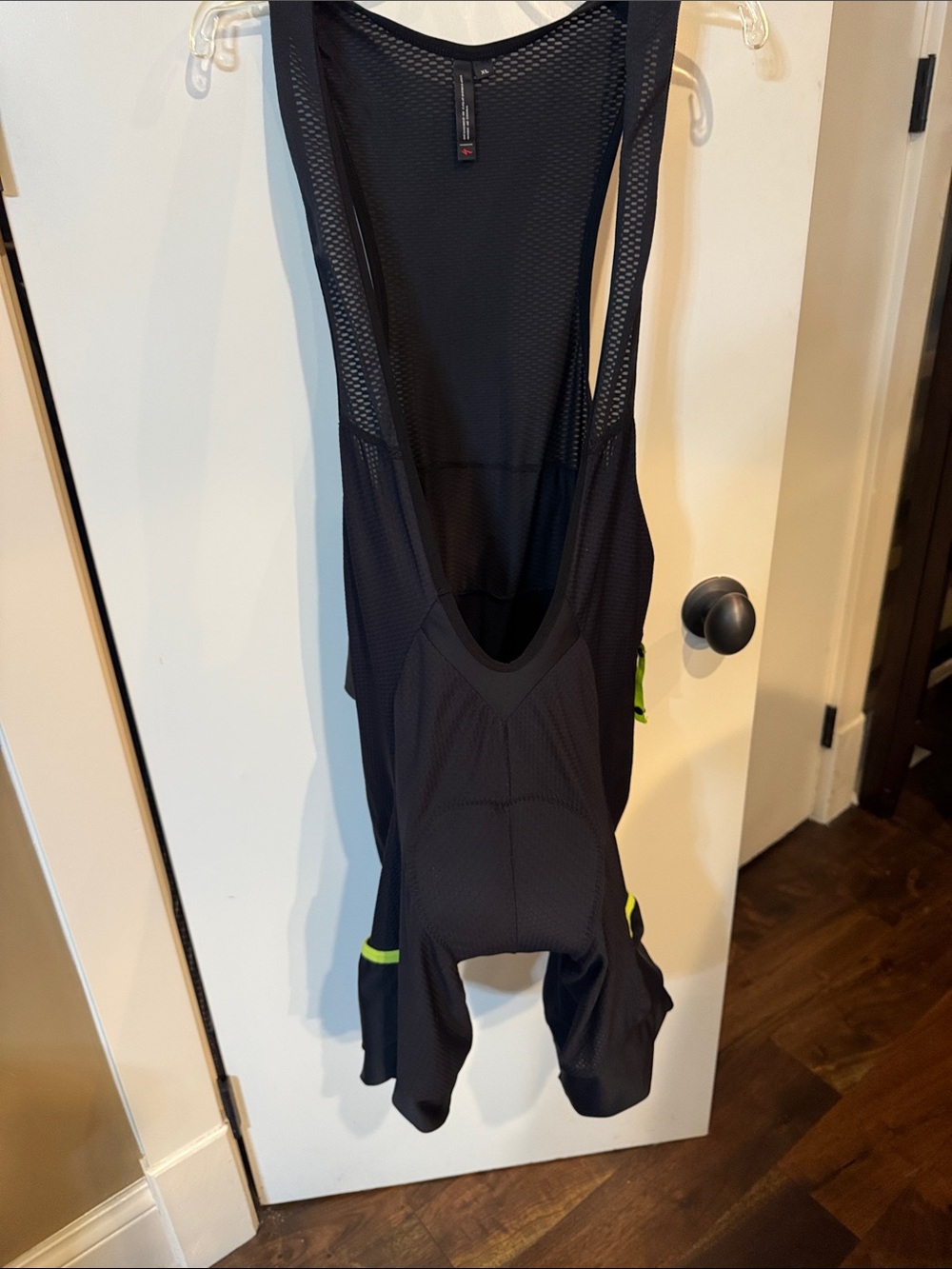 Men’s Specialized Black Cycling bib liner with Neon Yellow Accents & Padding